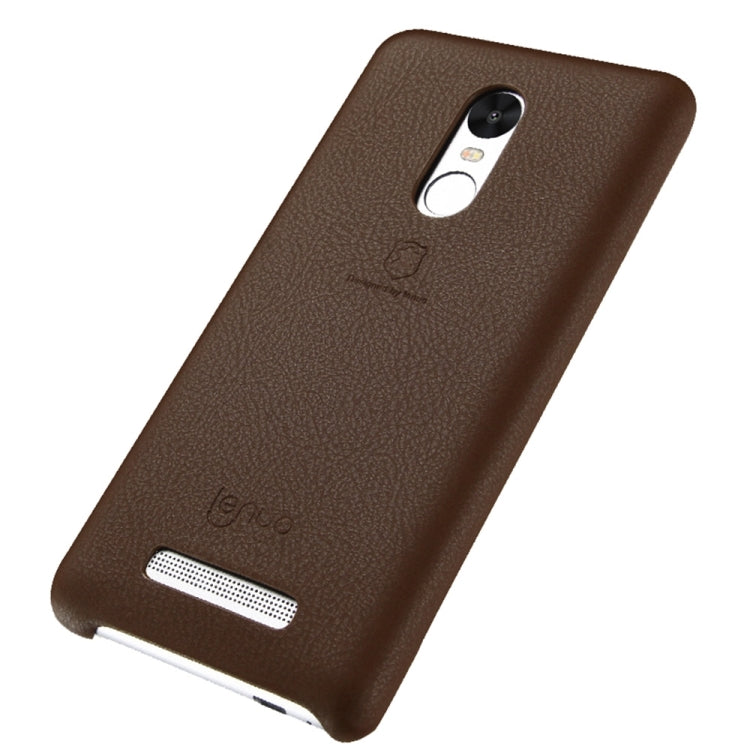 Lenuo for  Xiaomi Redmi Note 3 Litchi Texture PU + PC Paste Skin Protective Case