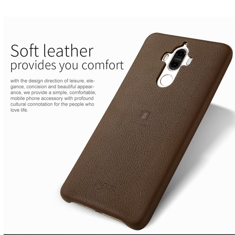 Lenuo for  Huawei Mate 9 Litchi Texture PU + PC Paste Skin Protective Case