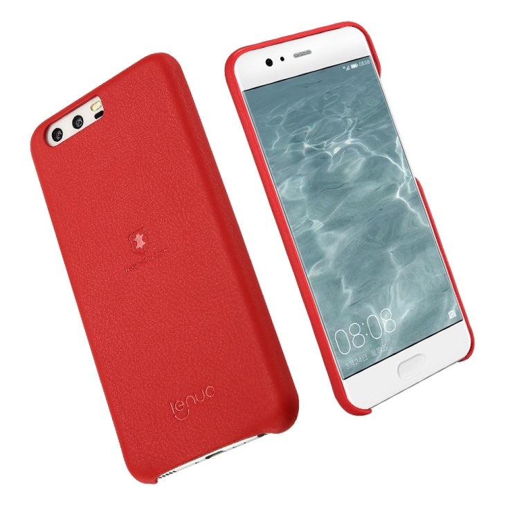 Lenuo for  Huawei P10 Litchi Texture PU + PC Paste Skin Protective Case