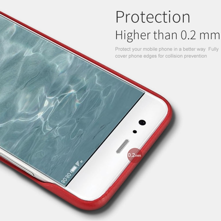 Lenuo for  Huawei P10 Litchi Texture PU + PC Paste Skin Protective Case