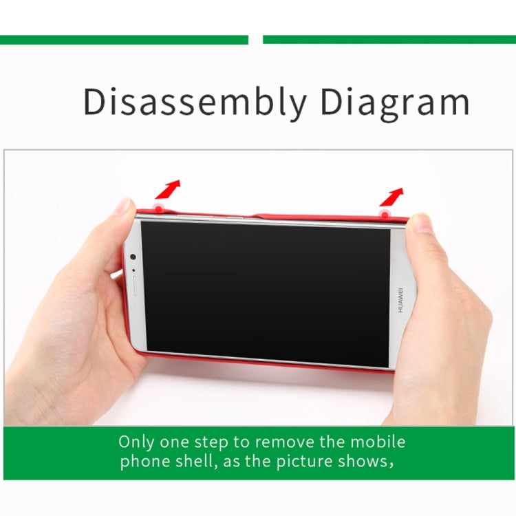 Lenuo for  Huawei P10 Litchi Texture PU + PC Paste Skin Protective Case