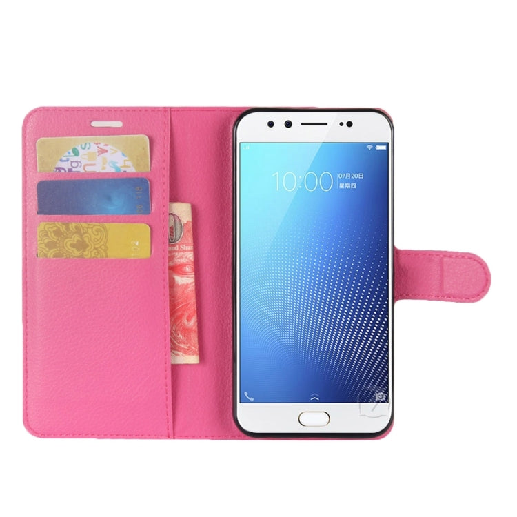 For Vivo  X9s Litchi Texture Horizontal Flip Leather Case with Holder & Card Slots & Wallet