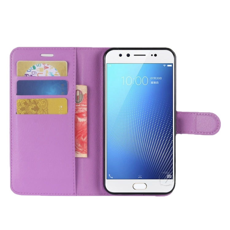 For Vivo  X9s Litchi Texture Horizontal Flip Leather Case with Holder & Card Slots & Wallet