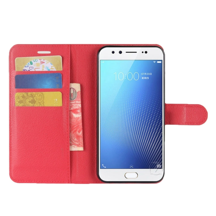 For Vivo  X9s Litchi Texture Horizontal Flip Leather Case with Holder & Card Slots & Wallet