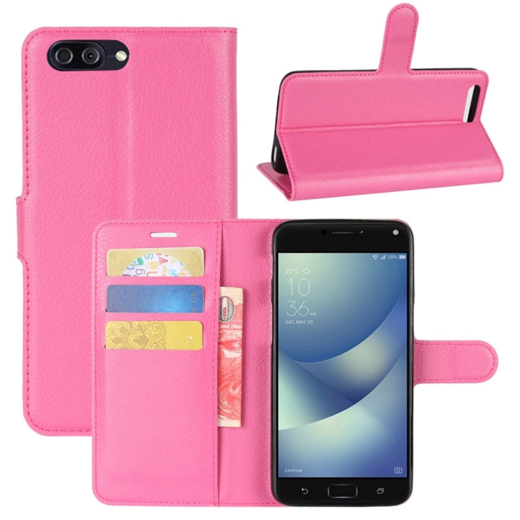 For Asus Zenfone 4 Max ZC554KL Litchi Texture Horizontal Flip Leather Case with Holder & Card Slots & Wallet