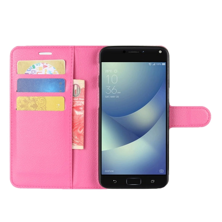 For Asus Zenfone 4 Max ZC554KL Litchi Texture Horizontal Flip Leather Case with Holder & Card Slots & Wallet