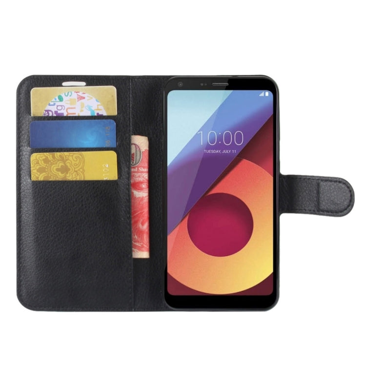 For LG Q6 Litchi Texture Horizontal Flip Leather Case with Holder & Card Slots & Wallet