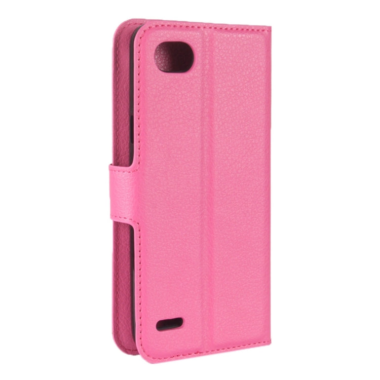 For LG Q6 Litchi Texture Horizontal Flip Leather Case with Holder & Card Slots & Wallet