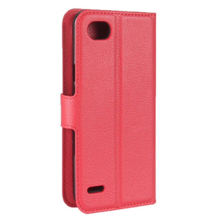 For LG Q6 Litchi Texture Horizontal Flip Leather Case with Holder & Card Slots & Wallet