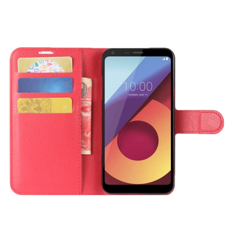 For LG Q6 Litchi Texture Horizontal Flip Leather Case with Holder & Card Slots & Wallet