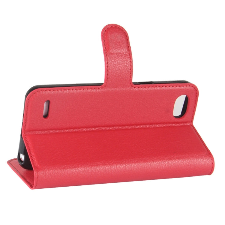 For LG Q6 Litchi Texture Horizontal Flip Leather Case with Holder & Card Slots & Wallet