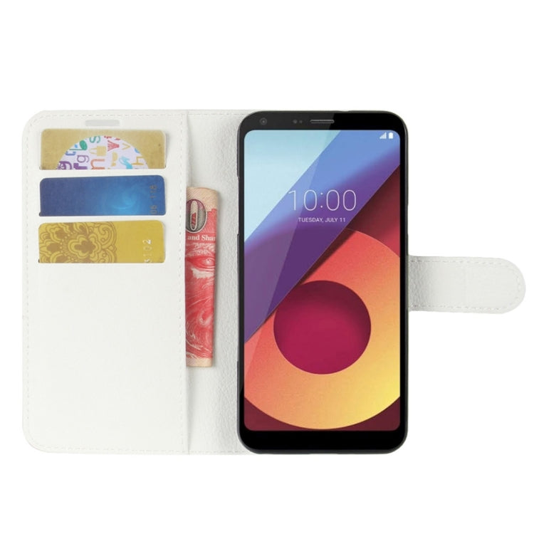 For LG Q6 Litchi Texture Horizontal Flip Leather Case with Holder & Card Slots & Wallet