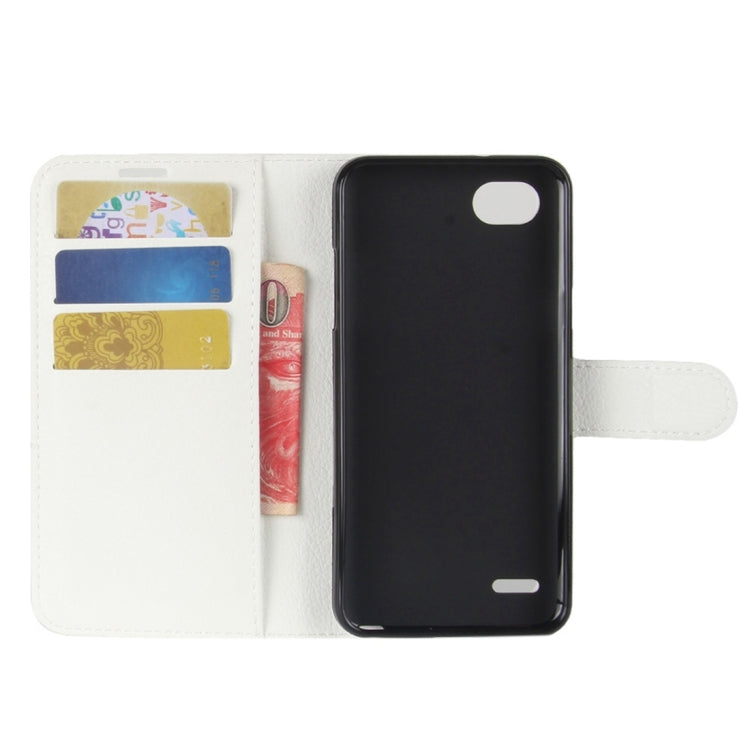 For LG Q6 Litchi Texture Horizontal Flip Leather Case with Holder & Card Slots & Wallet