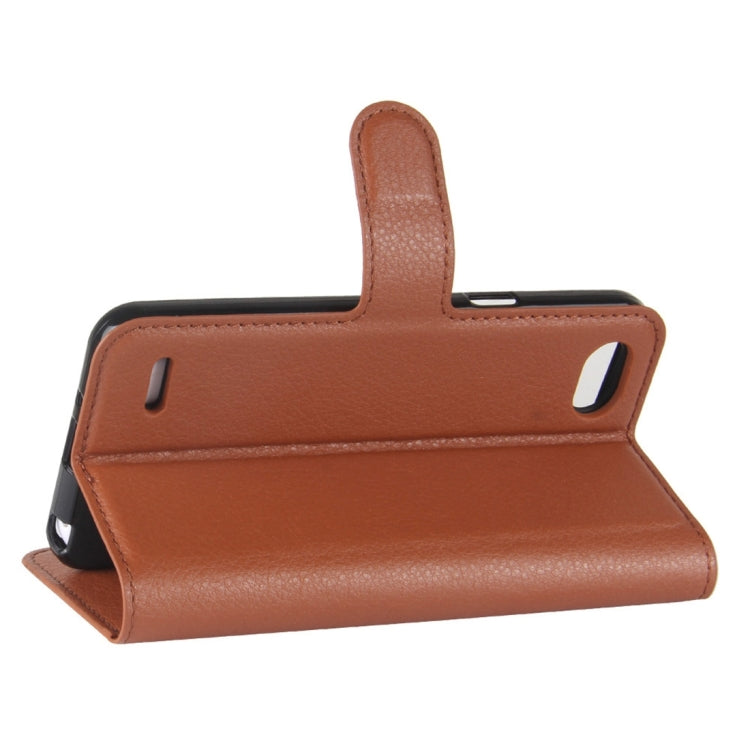 For LG Q6 Litchi Texture Horizontal Flip Leather Case with Holder & Card Slots & Wallet