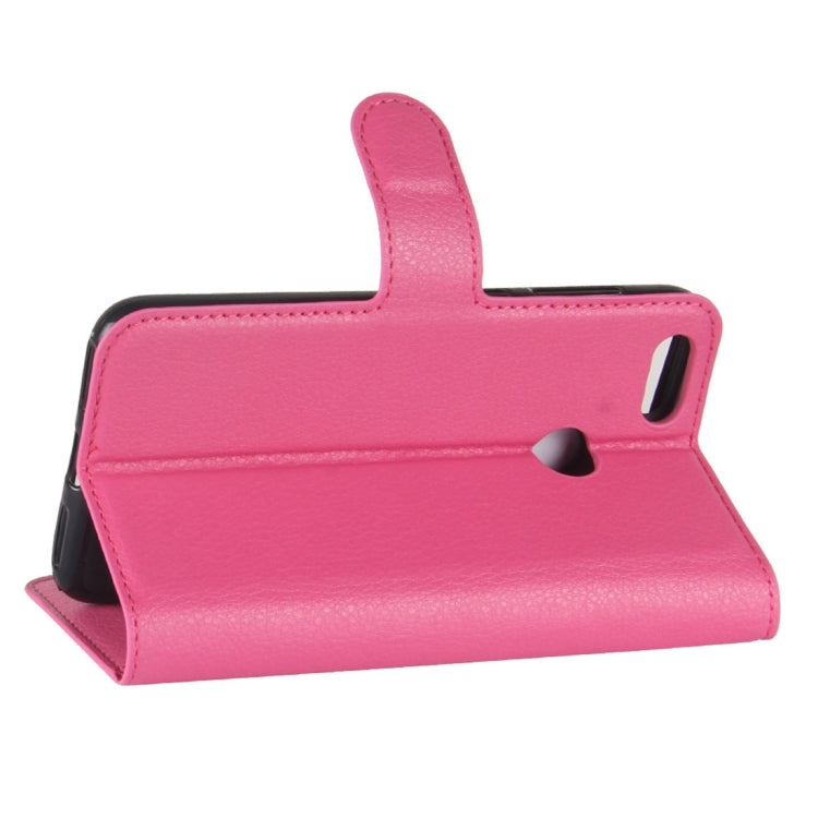 For Huawei  Enjoy 7 Litchi Texture Horizontal Flip Leather Case with Holder & Card Slots & Wallet