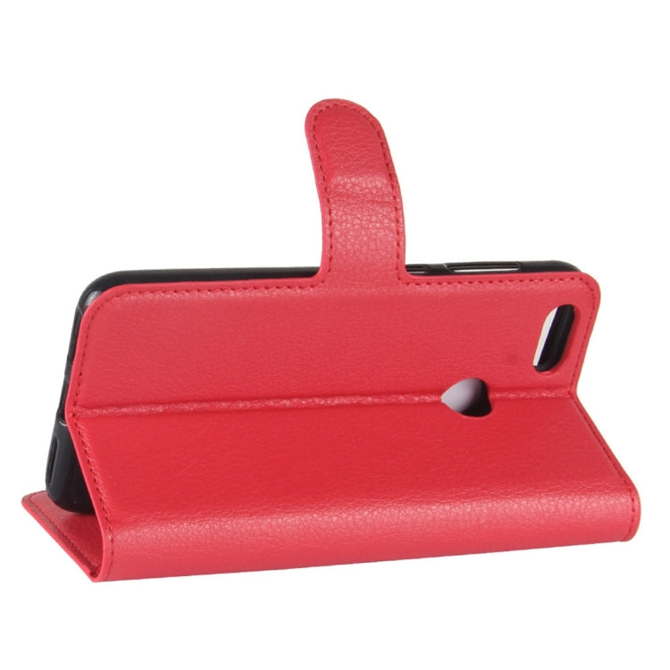 For Huawei  Enjoy 7 Litchi Texture Horizontal Flip Leather Case with Holder & Card Slots & Wallet