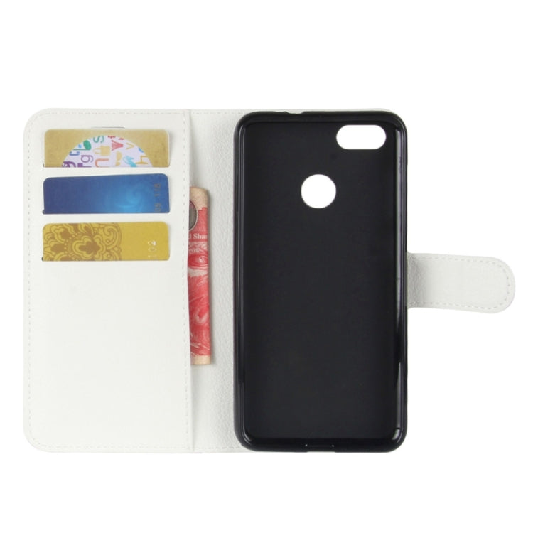 For Huawei  Enjoy 7 Litchi Texture Horizontal Flip Leather Case with Holder & Card Slots & Wallet