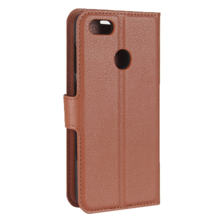 For Huawei  Enjoy 7 Litchi Texture Horizontal Flip Leather Case with Holder & Card Slots & Wallet