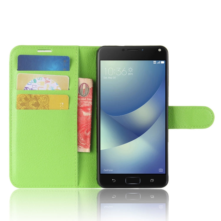 For Asus Zenfone 4 Max (ZC520KL) Litchi Texture Horizontal Flip Leather Case with Holder & Card Slots & Wallet