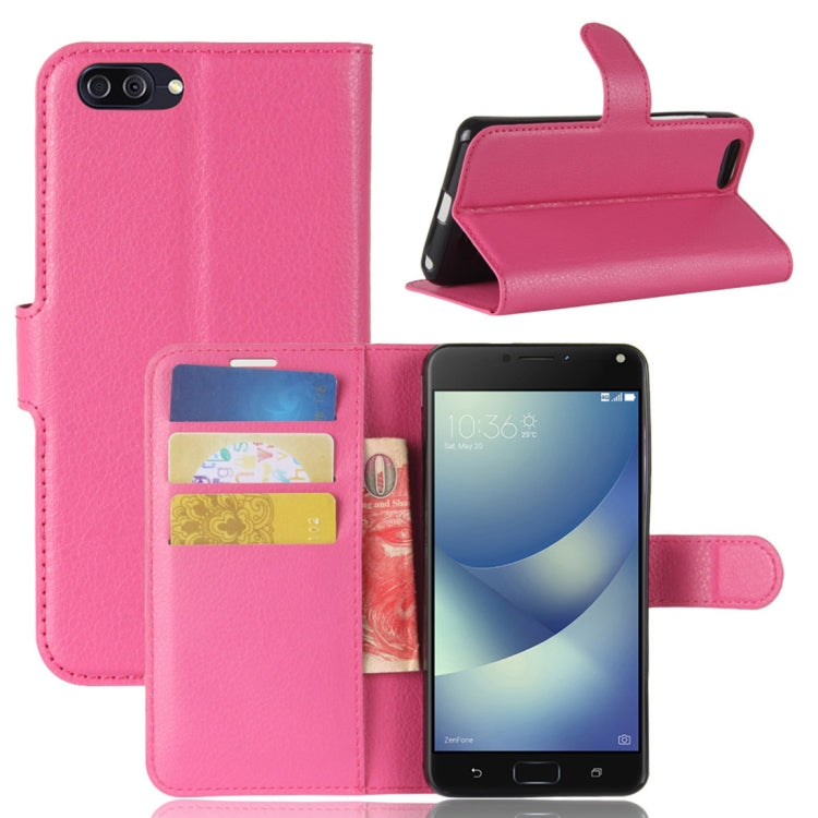 For Asus Zenfone 4 Max (ZC520KL) Litchi Texture Horizontal Flip Leather Case with Holder & Card Slots & Wallet