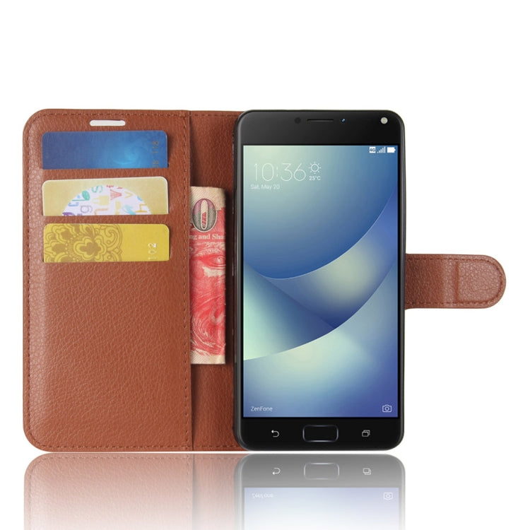 For Asus Zenfone 4 Max (ZC520KL) Litchi Texture Horizontal Flip Leather Case with Holder & Card Slots & Wallet