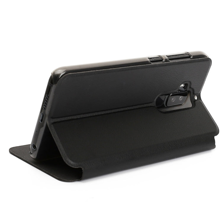 OCUBE for HOMTOM S8 (MPH3140) Spring Texture Horizontal Flip Leather Case Cover with Holder(Black)