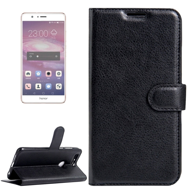 For Huawei  Honor 8 Litchi Texture Horizontal Flip Leather Case with Magnetic Buckle & Holder & Card Slots & Wallet