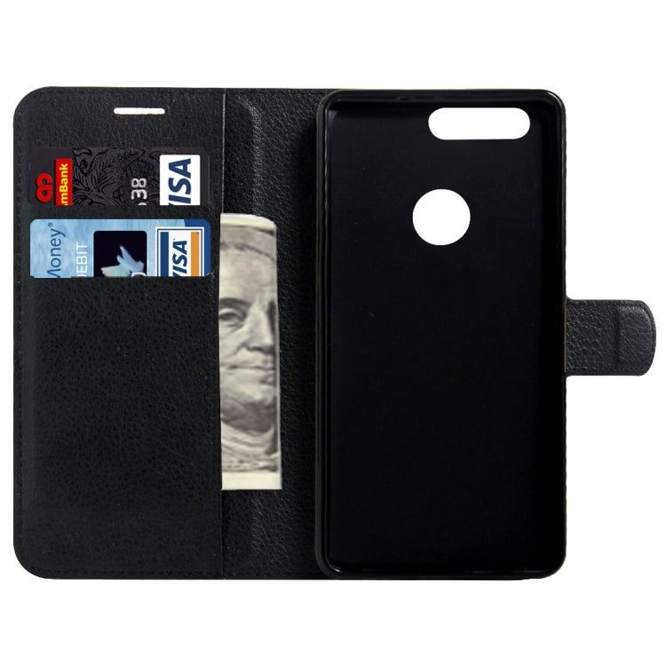 For Huawei  Honor 8 Litchi Texture Horizontal Flip Leather Case with Magnetic Buckle & Holder & Card Slots & Wallet