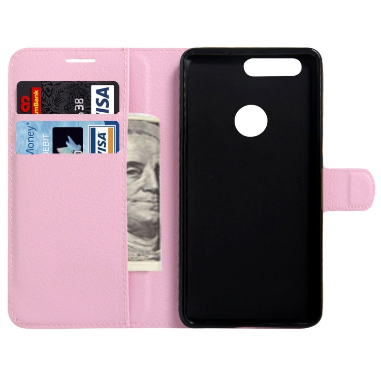 For Huawei  Honor 8 Litchi Texture Horizontal Flip Leather Case with Magnetic Buckle & Holder & Card Slots & Wallet