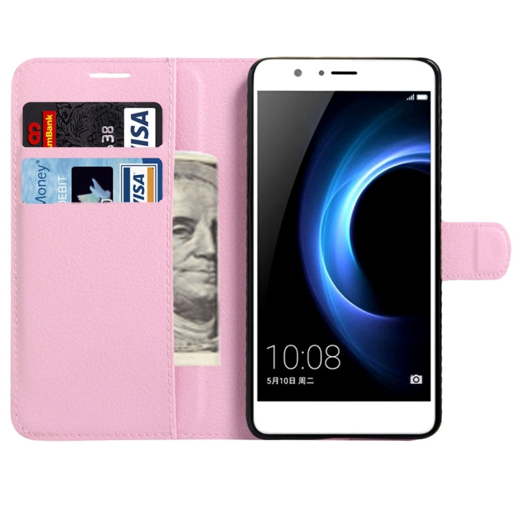 For Huawei  Honor 8 Litchi Texture Horizontal Flip Leather Case with Magnetic Buckle & Holder & Card Slots & Wallet