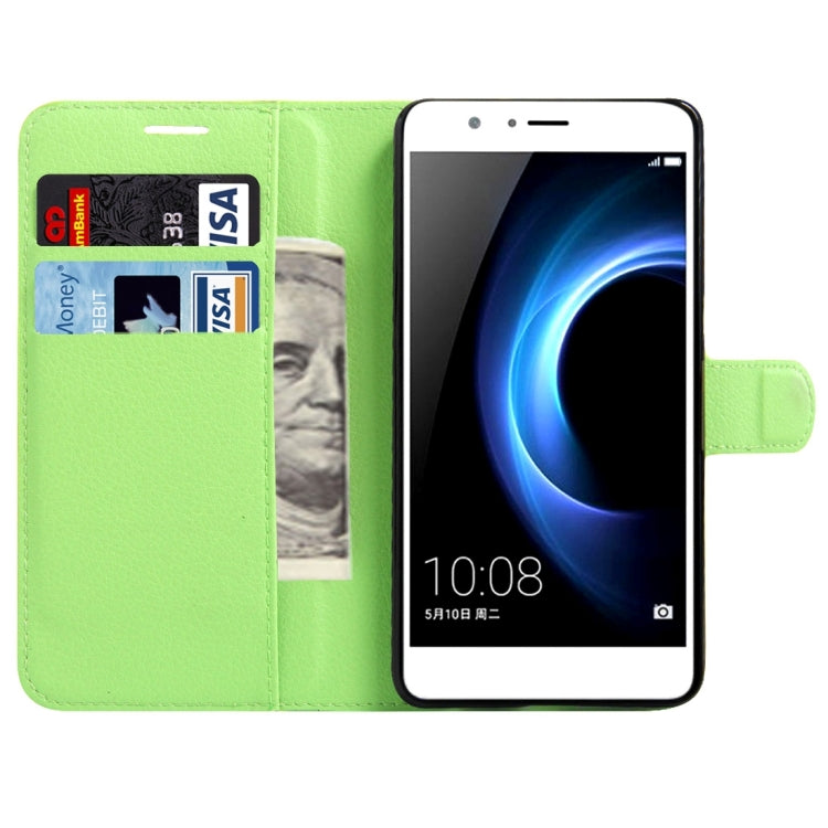 For Huawei  Honor 8 Litchi Texture Horizontal Flip Leather Case with Magnetic Buckle & Holder & Card Slots & Wallet