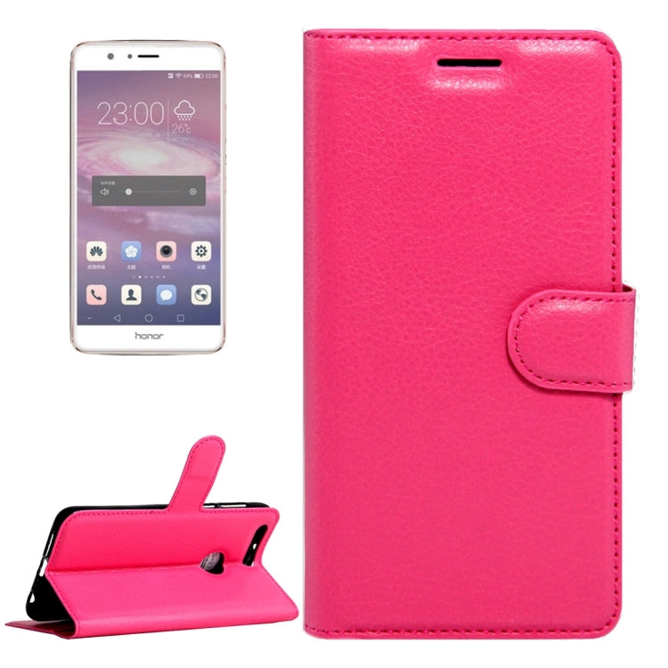 For Huawei  Honor 8 Litchi Texture Horizontal Flip Leather Case with Magnetic Buckle & Holder & Card Slots & Wallet