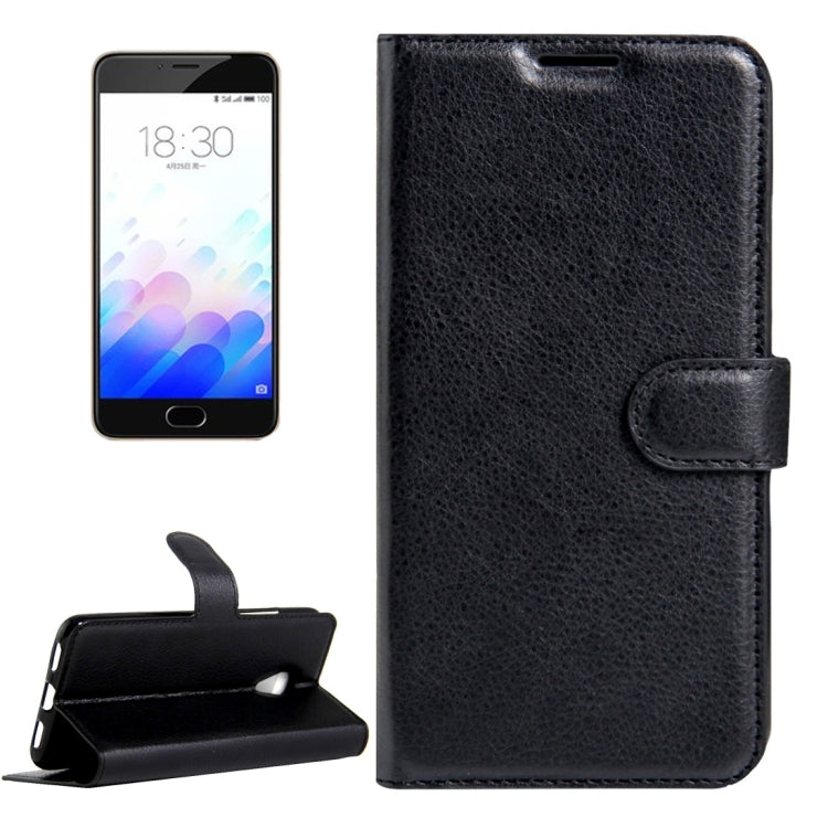 For Meizu  M3 & M3S (MPH0054/MPH5883) Litchi Texture Horizontal Flip Leather Case with Magnetic Buckle & Holder & Card Slots & Wallet