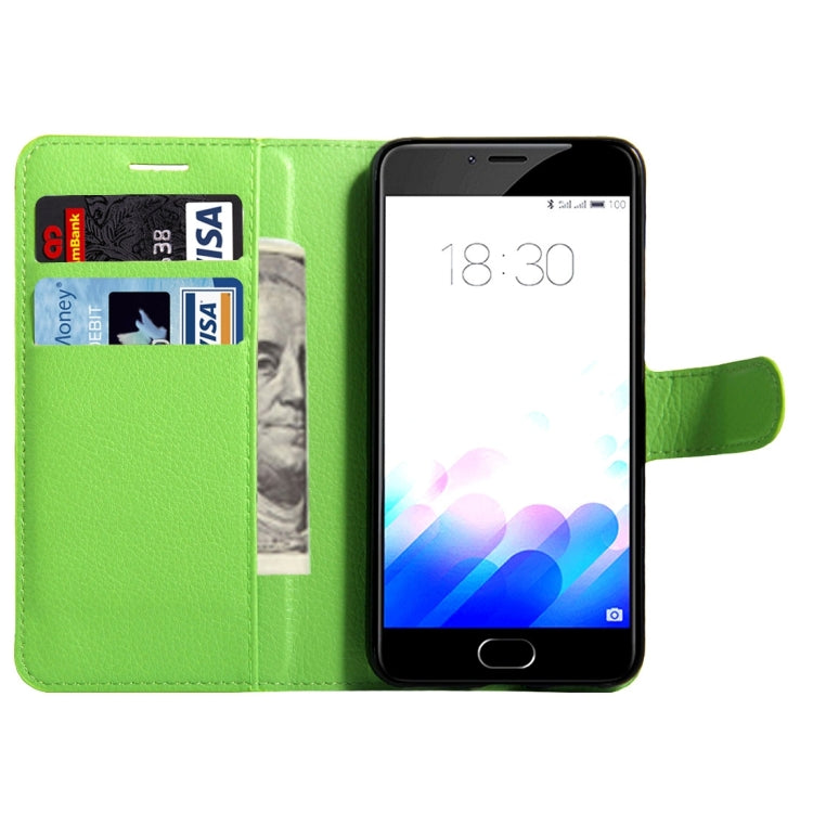 For Meizu  M3 & M3S (MPH0054/MPH5883) Litchi Texture Horizontal Flip Leather Case with Magnetic Buckle & Holder & Card Slots & Wallet