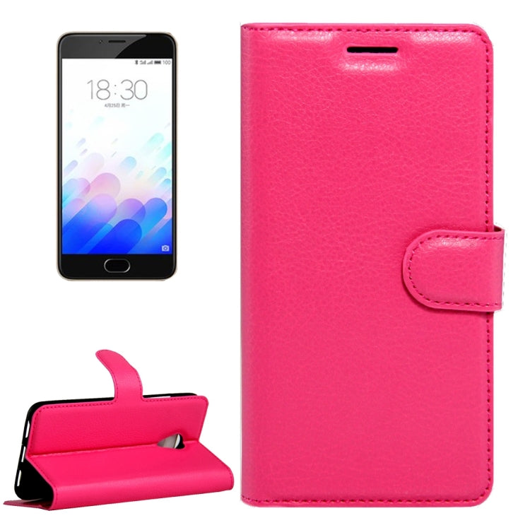For Meizu  M3 & M3S (MPH0054/MPH5883) Litchi Texture Horizontal Flip Leather Case with Magnetic Buckle & Holder & Card Slots & Wallet
