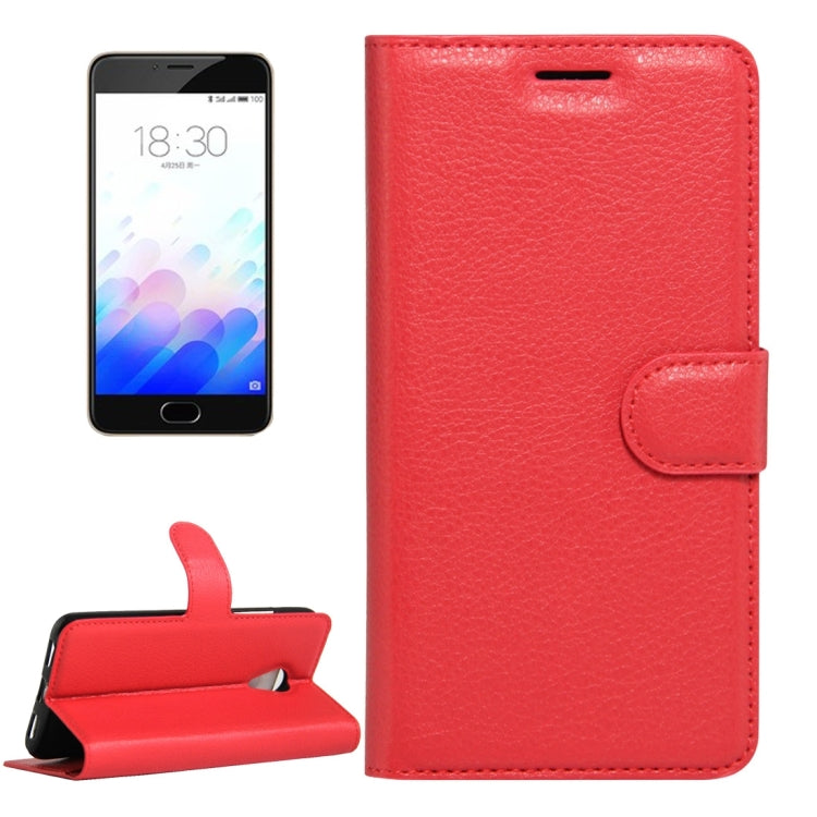 For Meizu  M3 & M3S (MPH0054/MPH5883) Litchi Texture Horizontal Flip Leather Case with Magnetic Buckle & Holder & Card Slots & Wallet