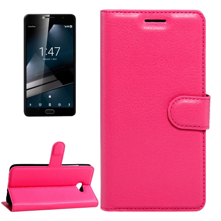 For Vodafone Smart Ultra 7 Litchi Texture Horizontal Flip Leather Case with Magnetic Buckle & Holder & Card Slots & Wallet
