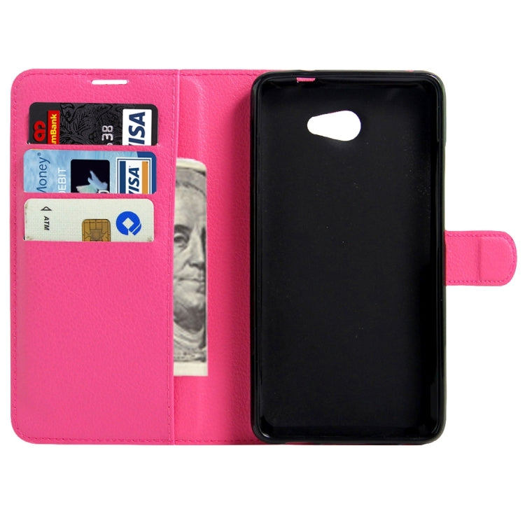 For Vodafone Smart Ultra 7 Litchi Texture Horizontal Flip Leather Case with Magnetic Buckle & Holder & Card Slots & Wallet