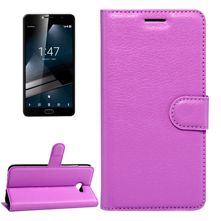 For Vodafone Smart Ultra 7 Litchi Texture Horizontal Flip Leather Case with Magnetic Buckle & Holder & Card Slots & Wallet