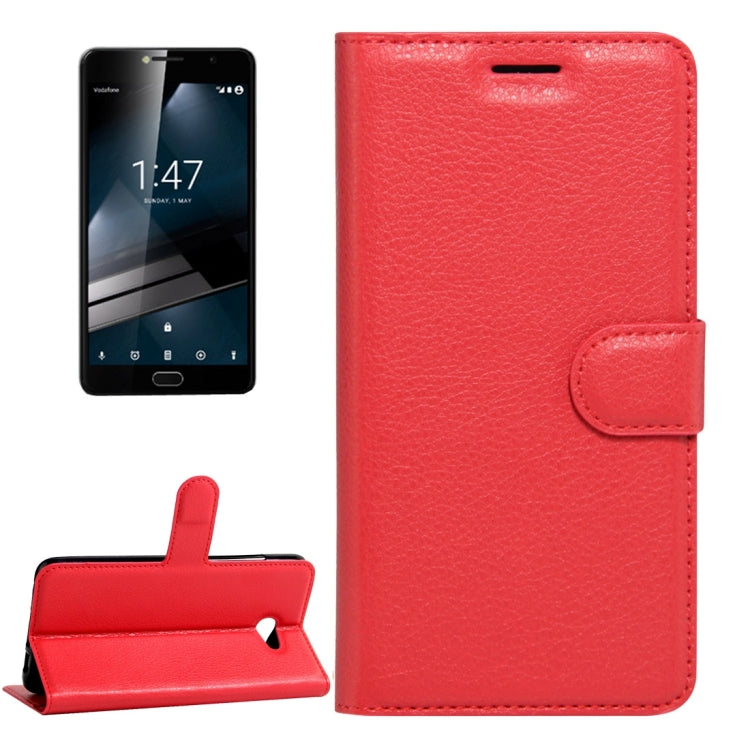 For Vodafone Smart Ultra 7 Litchi Texture Horizontal Flip Leather Case with Magnetic Buckle & Holder & Card Slots & Wallet