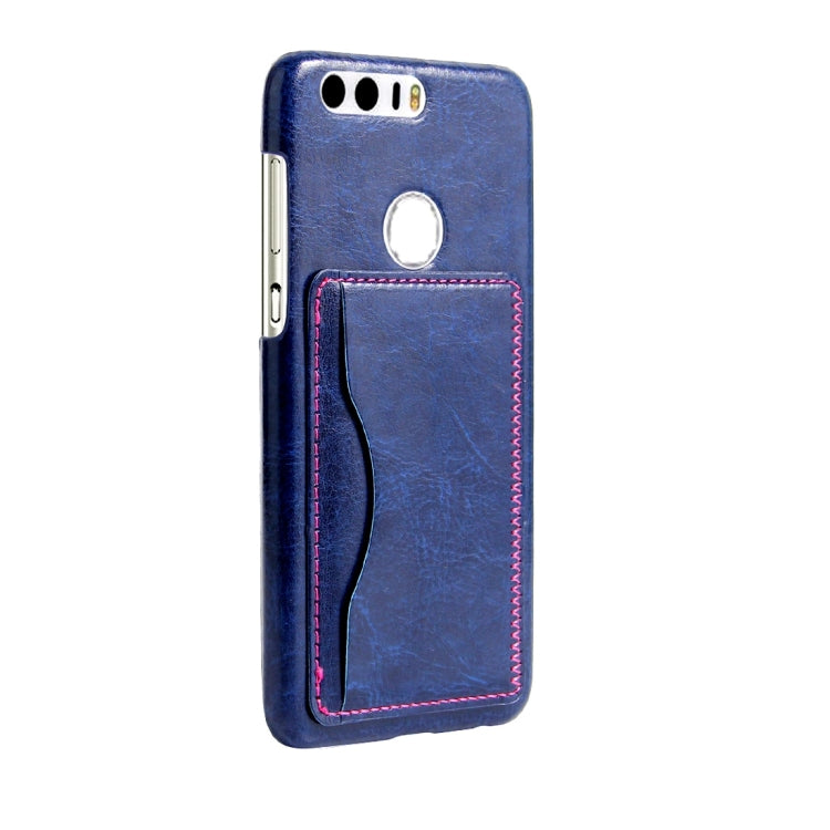 For Huawei  Honor 8 Crazy Horse Texture Leather Case Back Cover Shell with Holder & Card Slots & Wallet