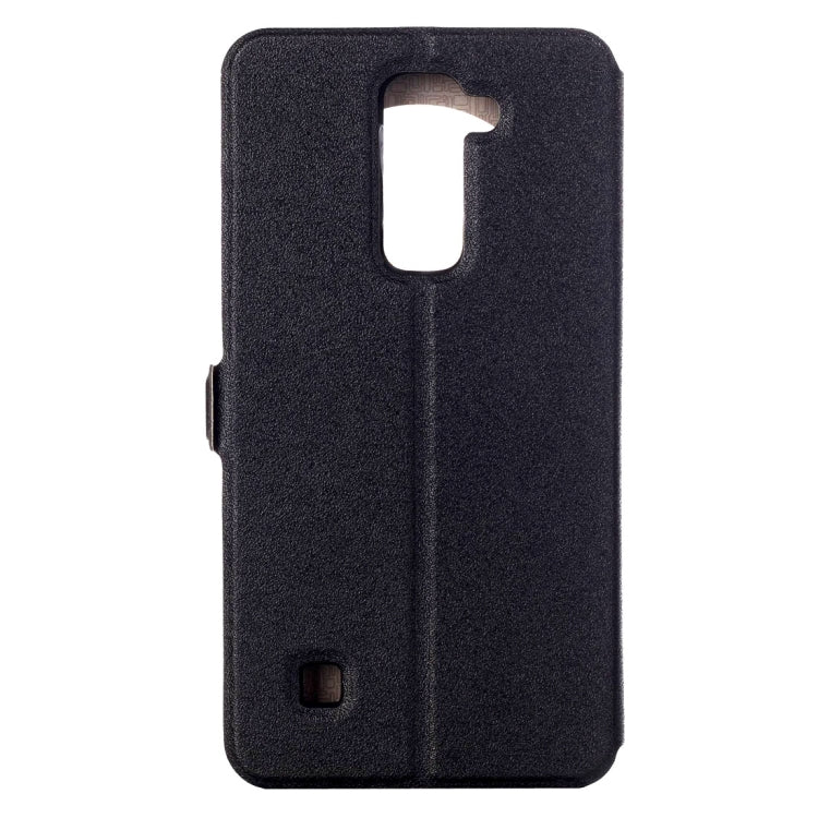 For LG Stylus 2 Horizontal Flip Leather Case with Call Display ID & Holder