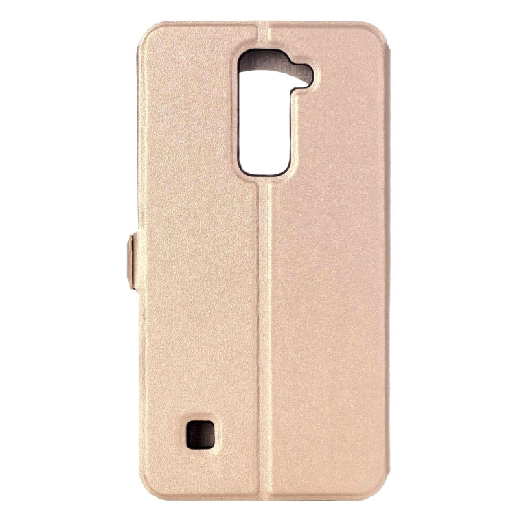 For LG Stylus 2 Horizontal Flip Leather Case with Call Display ID & Holder