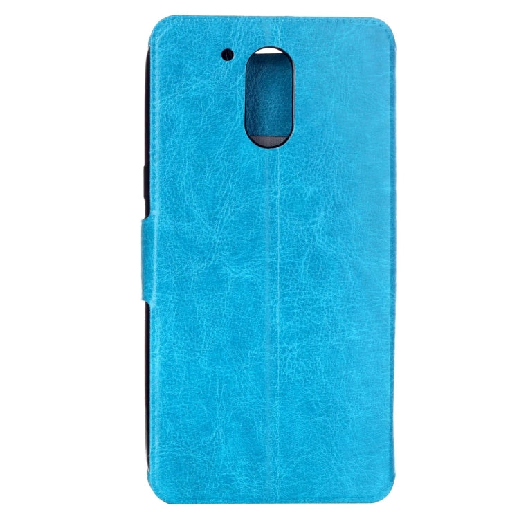 For Motorola Moto G4 Plus Crazy Horse Texture Horizontal Flip Leather Case with Holder & Card Slots