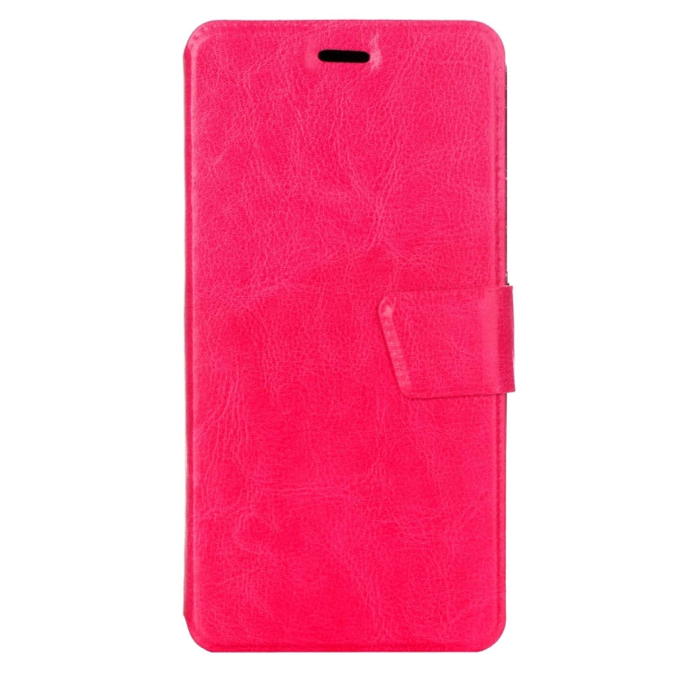 For Motorola Moto G4 Plus Crazy Horse Texture Horizontal Flip Leather Case with Holder & Card Slots