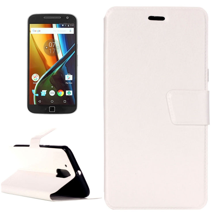 For Motorola Moto G4 Plus Crazy Horse Texture Horizontal Flip Leather Case with Holder & Card Slots