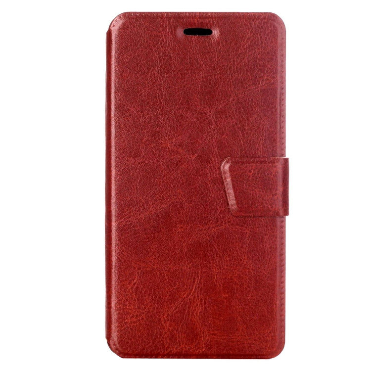 For Motorola Moto G4 Plus Crazy Horse Texture Horizontal Flip Leather Case with Holder & Card Slots