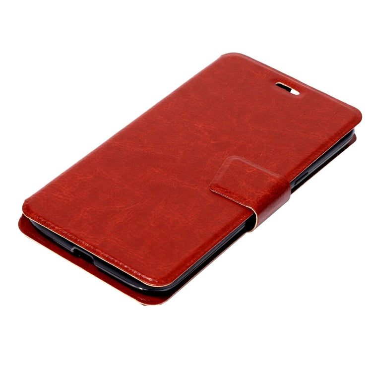 For Motorola Moto G4 Plus Crazy Horse Texture Horizontal Flip Leather Case with Holder & Card Slots