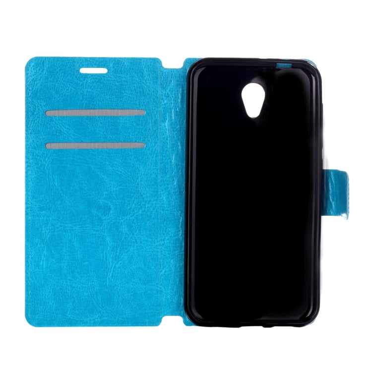 For Vodafone Smart Prime 7 Crazy Horse Texture Horizontal Flip Leather Case with Holder & Crad Slots