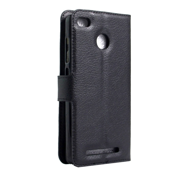For Xiaomi  Redmi 3 Pro Litchi Texture Horizontal Flip Leather Case with Magnetic Buckle & Holder & Card Slots & Wallet